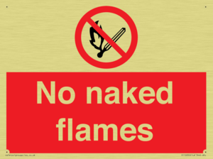 No naked flames